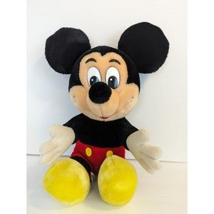 Vintage Walt Disney Mickey Mouse Stuffed Animal Plush Disneyland Disneyana